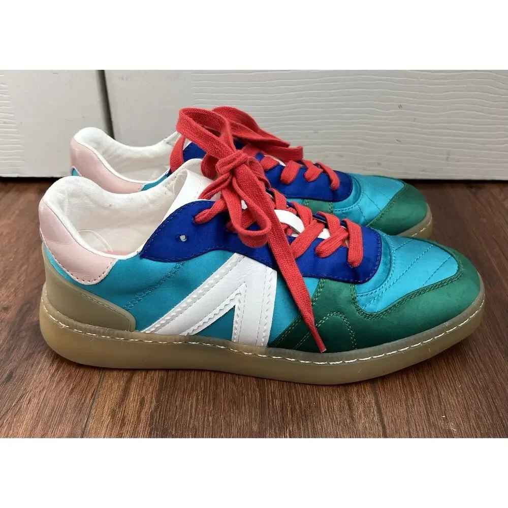 MIA Women’s Vesta Vibrant Colorblock Metallic Lace-Up Sneakers Shoes Sz 7.5M